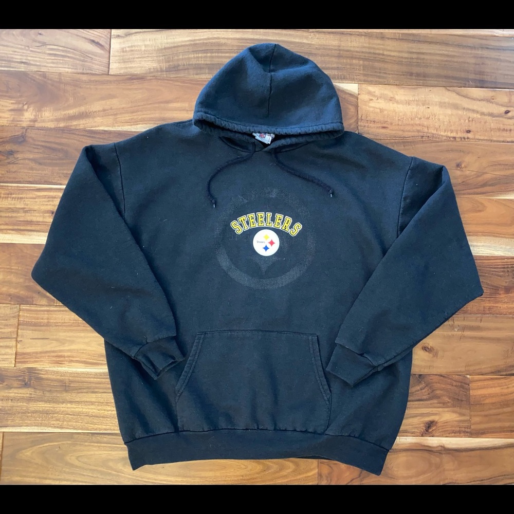 Vintage Pittsburgh Steelers Hoodie Sweatshirt XL
